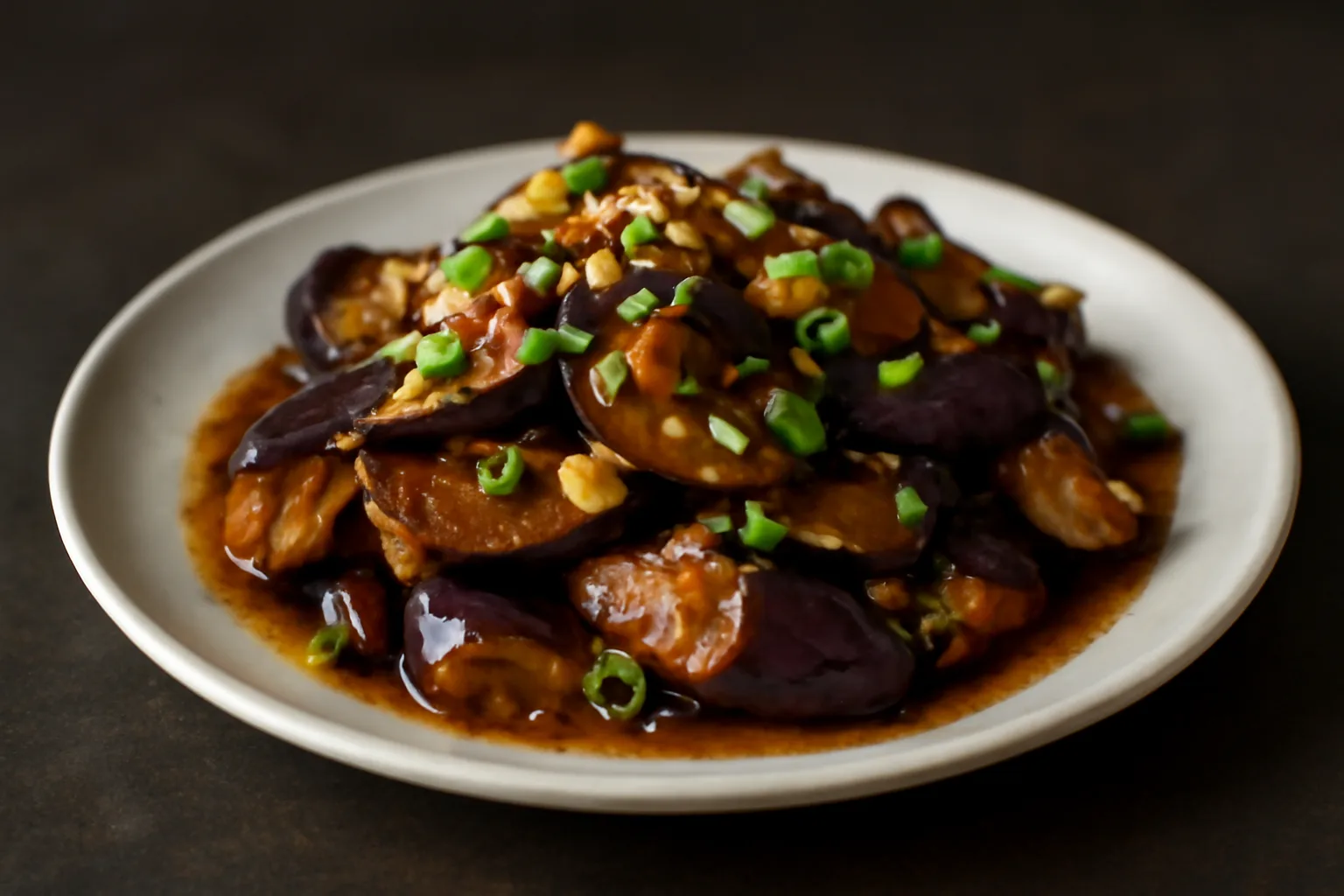 Eggplant with Garlic Sauce