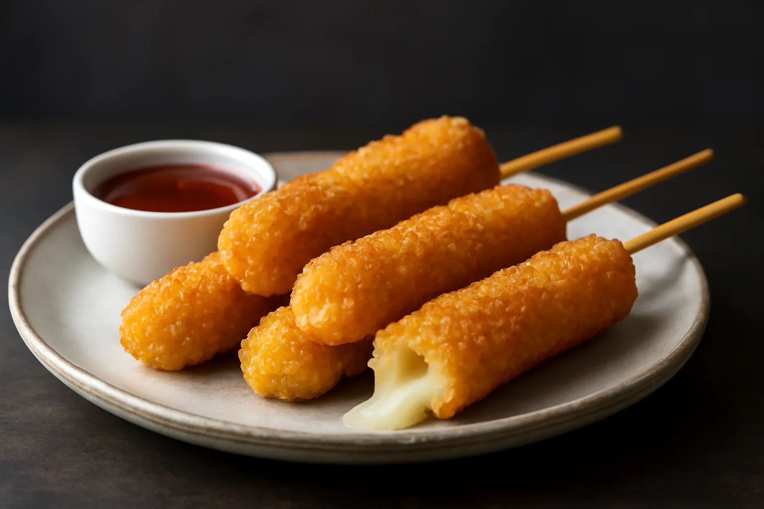 Fried Cheese on a Stick